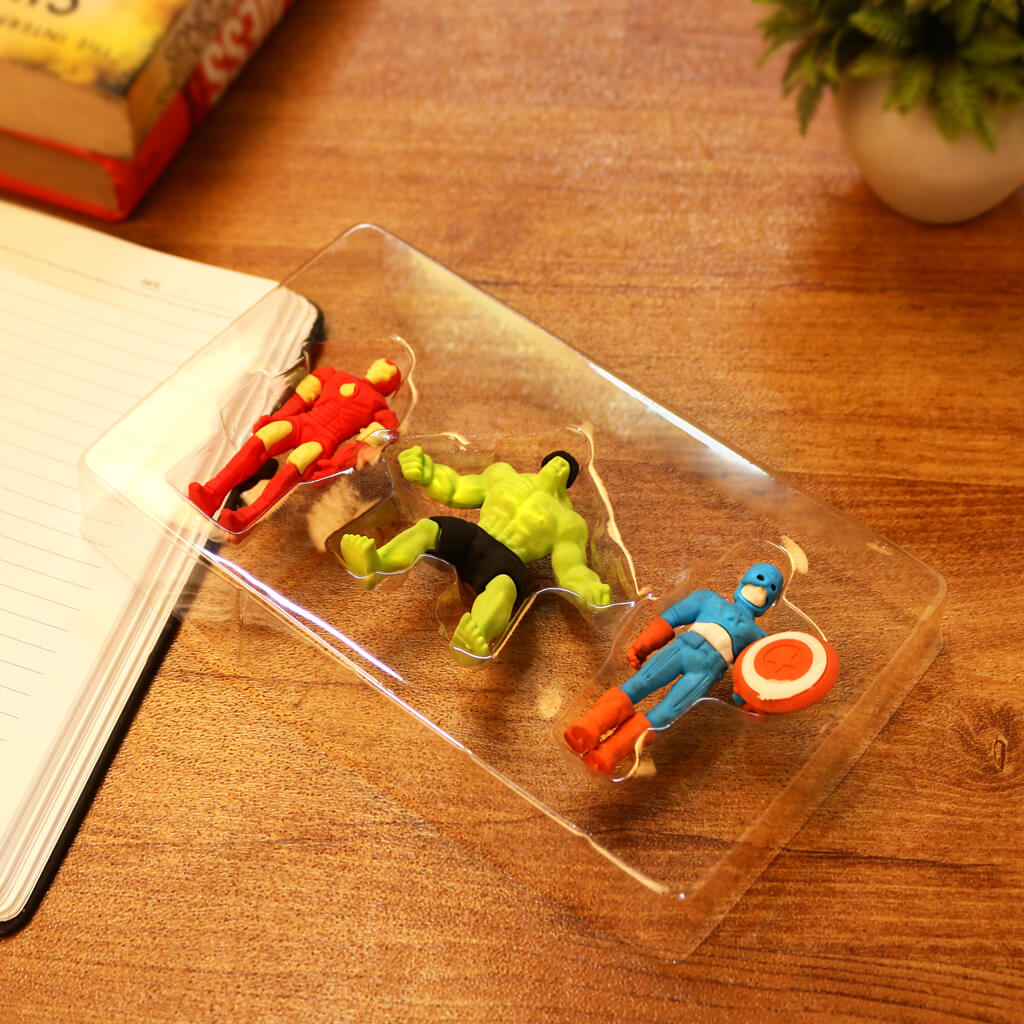 Avengers 3D Eraser Set