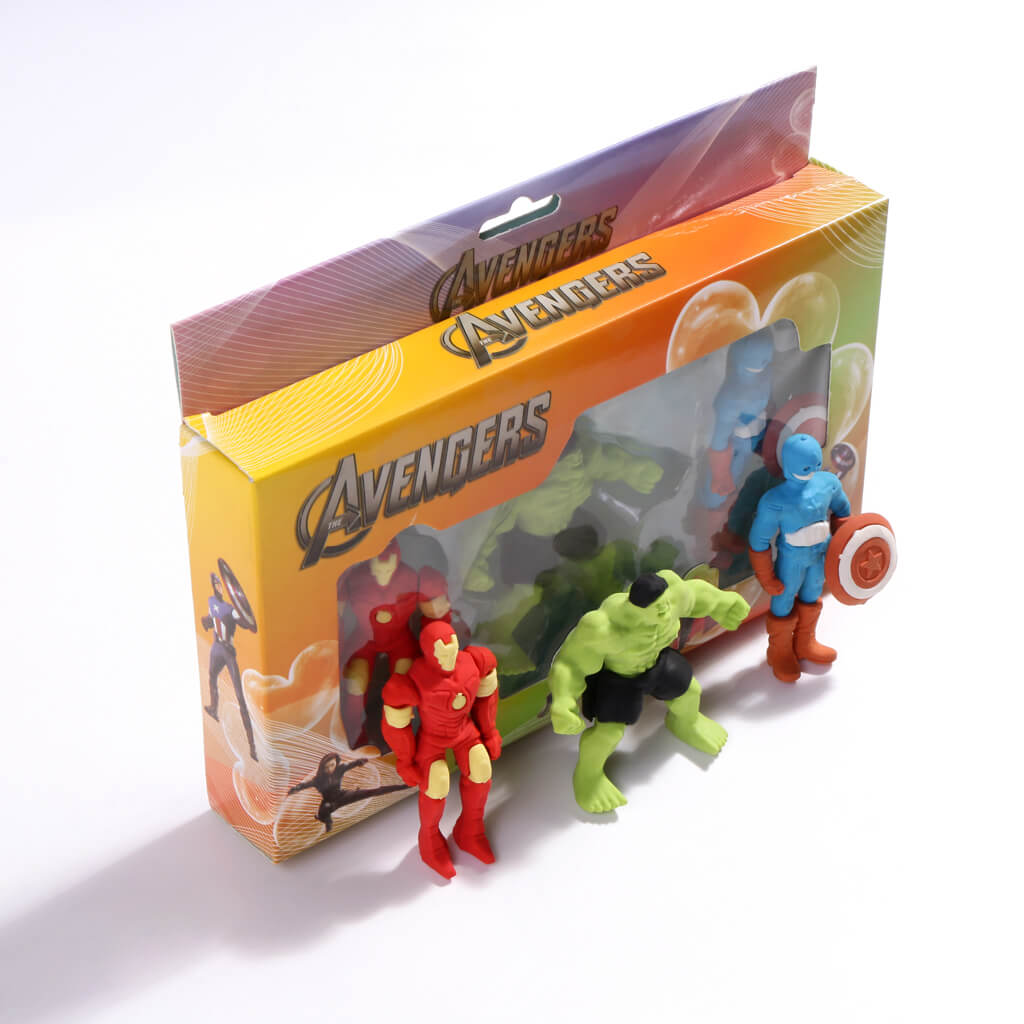 Avengers 3D Eraser Set